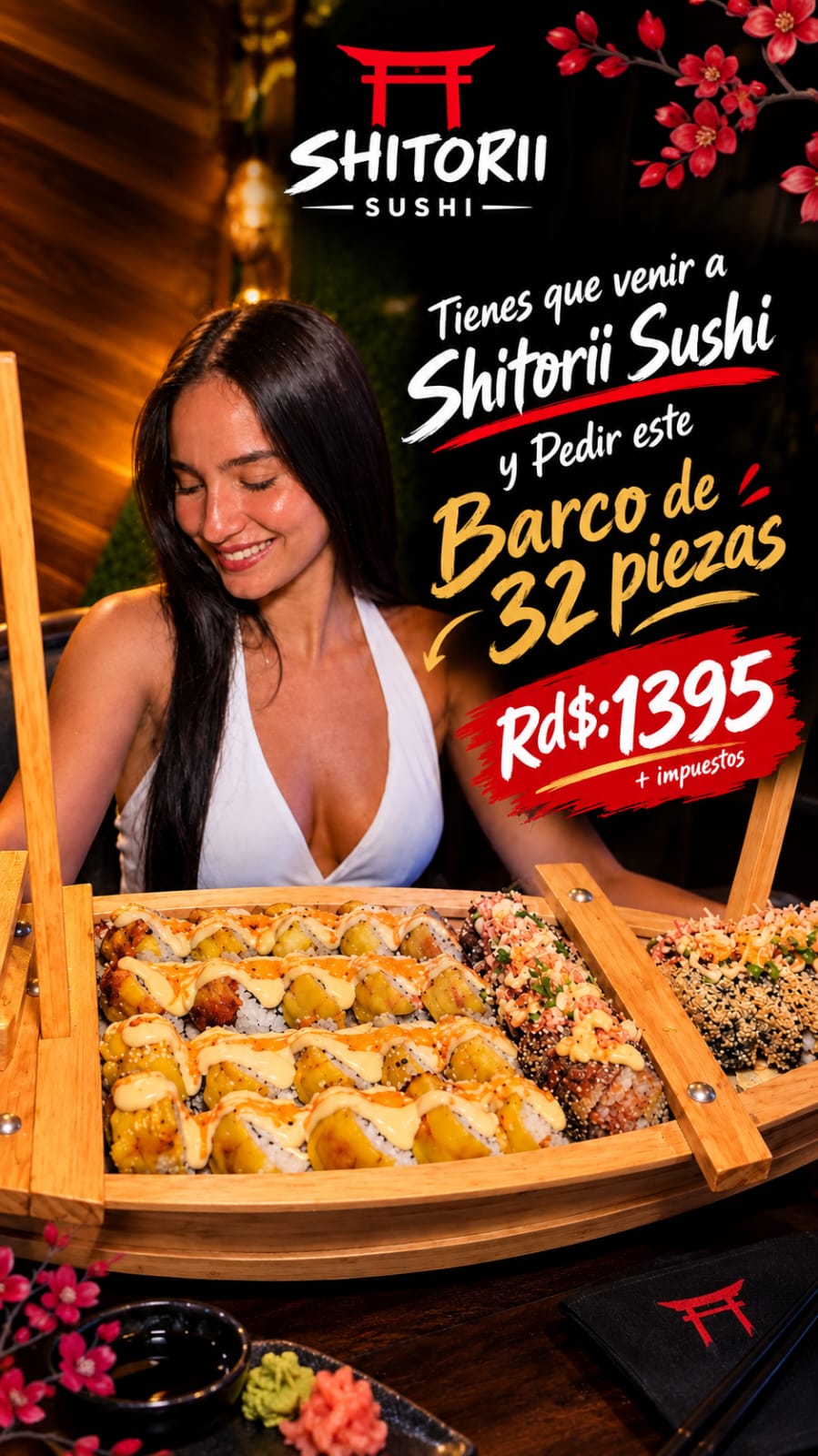 Barco 32 piezas - Shitorii Sushi